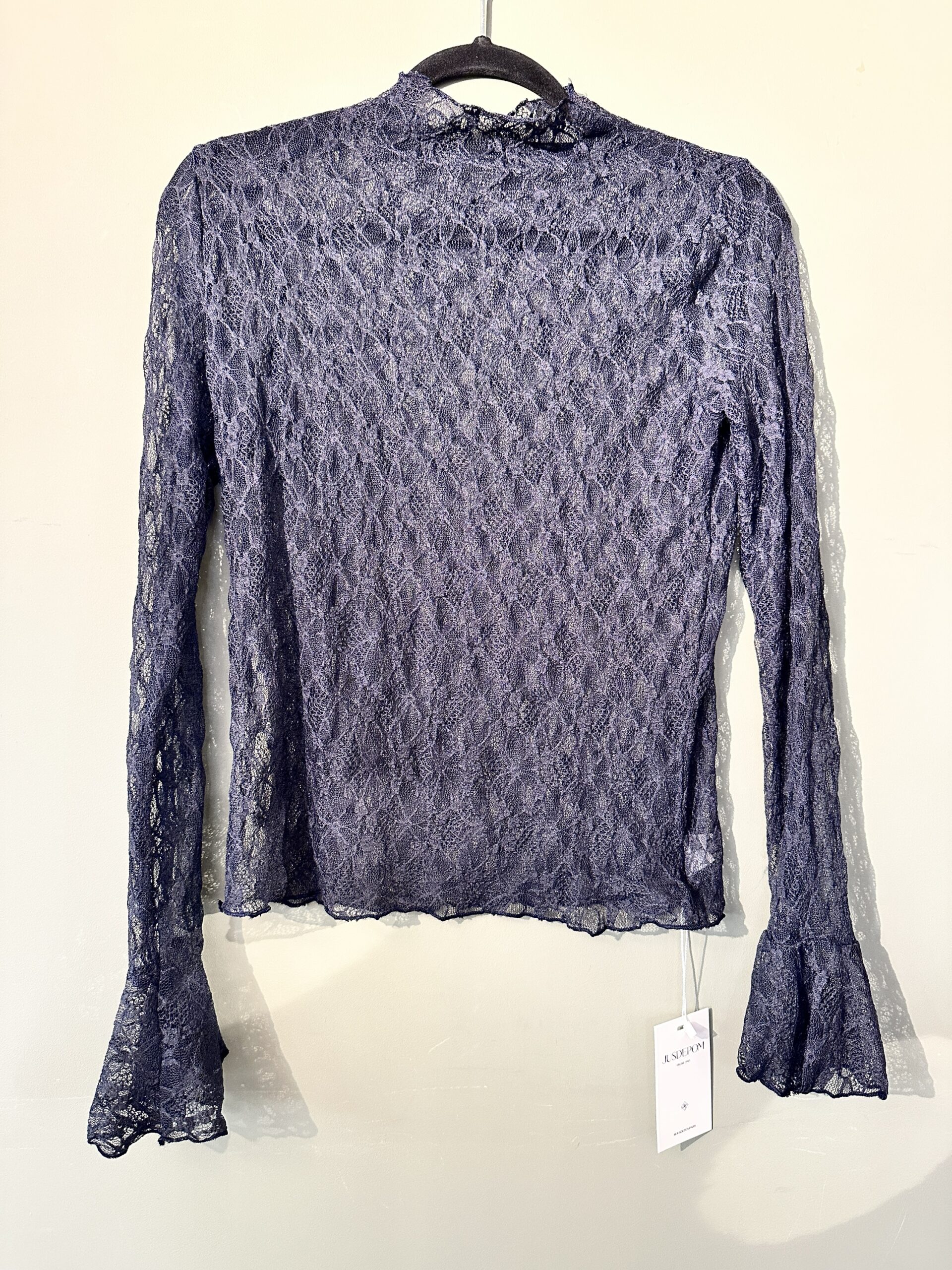 img_6151 Lace LS Top - Blue - Afbeelding 1