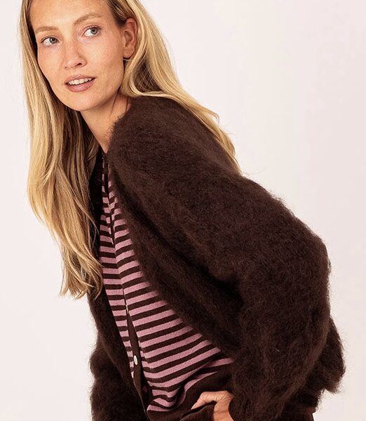 Cardigan Mohair - Chocolate