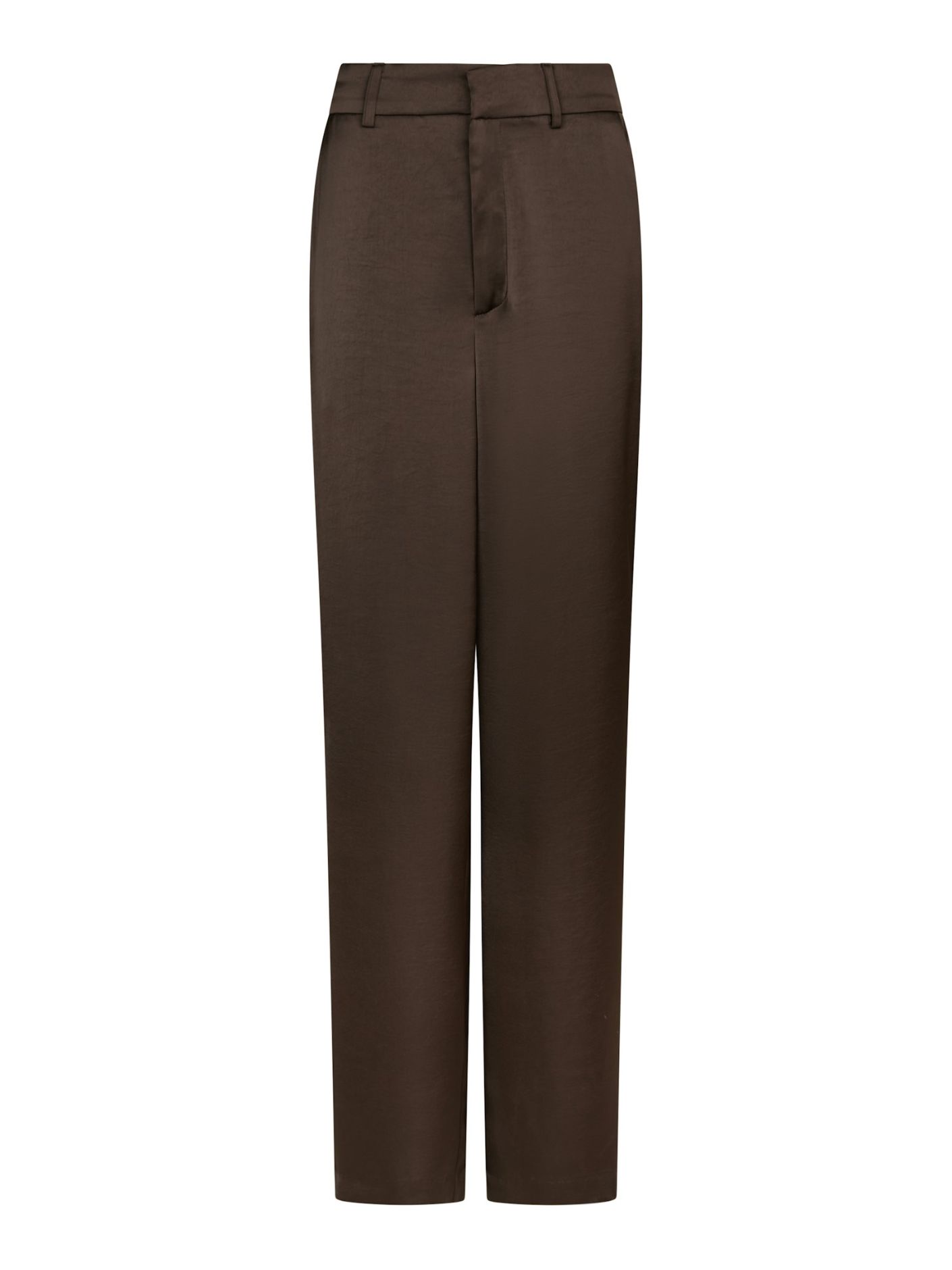 164136_676_0 Emmet Heavy Sateen Pants - Dark Brown - Afbeelding 1