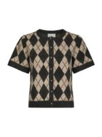 Allestar Check Knit Cardigan - Beige