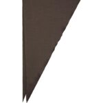 Serina Heavy Sateen Big Scarf - Dark Brown