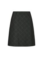 Lunna Check Short Skirt - Antracit