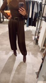Satin Ballon Pant - Choco - Afbeelding 3