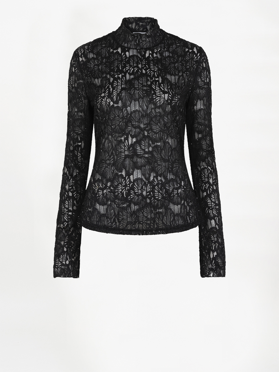 254123_9000_D1_packshot_636 Dunja Lace Top - Black - Afbeelding 1