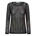 BarbCC O-Neck Blouse - Black
