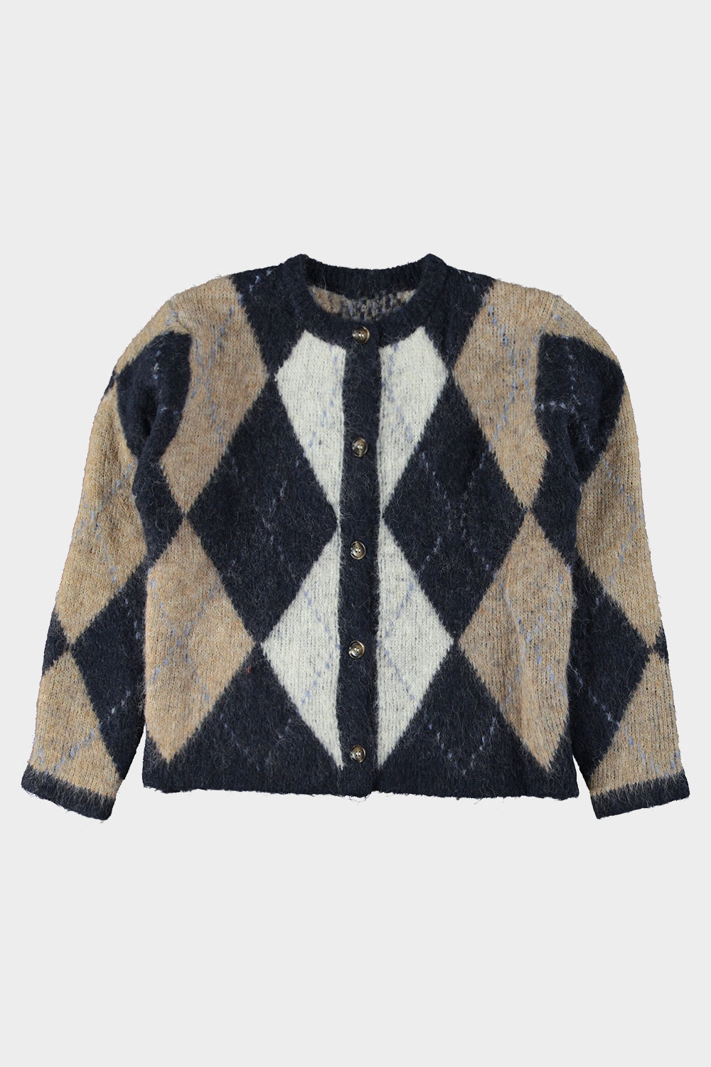 7a7a825105f30ef80f3d9fd7bfa2c96b Cardigan Check - Brown Blue - Afbeelding 1