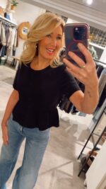 Top Ruffle - Black - Afbeelding 3