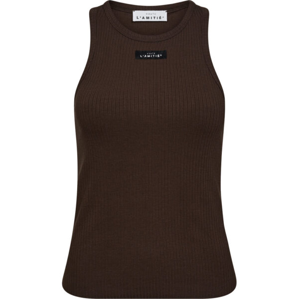 Rib Badge Tank - Mocca