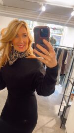 Paisley Scarf - Black/Brown