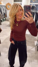 Longsleeve basic rib - Bordeaux - Afbeelding 2