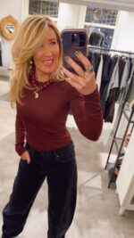 Longsleeve basic rib - Bordeaux