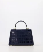 Grace Croco Leather Bag - Navy - Afbeelding 2