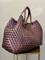 Mia Square Faux Leather Bag - Burgundy - Afbeelding 2