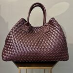 Mia Square Faux Leather Bag - Burgundy