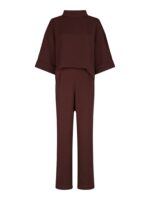 Arlo Crepe Jumpsuit - Burgundy