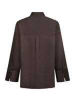 Dita Poplin Shirt - Chocolate Brown - Afbeelding 2