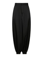 Fayla  Drapy Satin Balloon Pant - Black