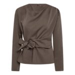 TengaCC Pleat Blouse - Walnut