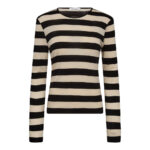 MasonCC Stripe Blouse - Bone/Black