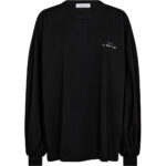 Crew Neck LS Tee - Black