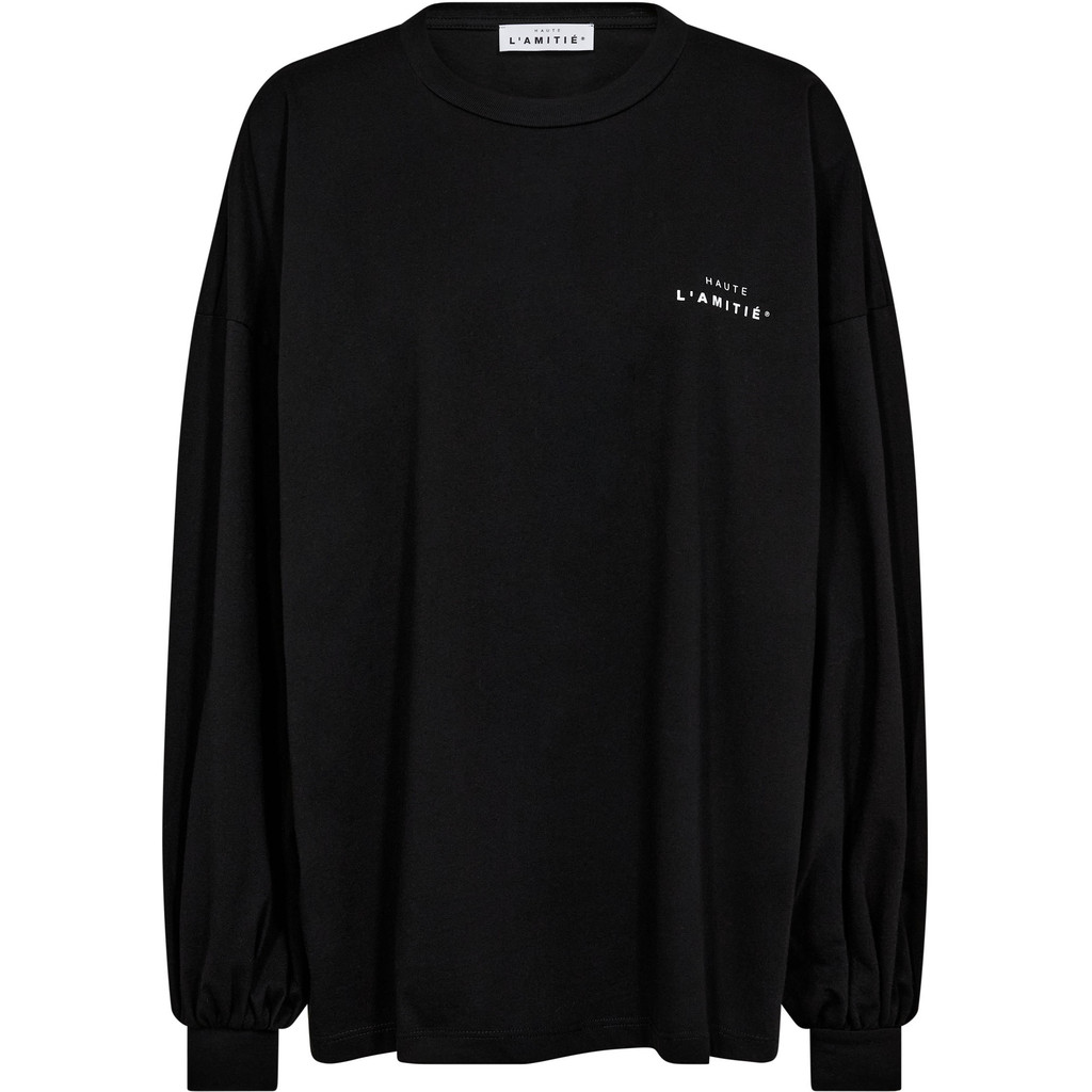 HL10420_Black Crew Neck LS Tee - Black - Afbeelding 1
