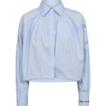 Sophie Stripe Shirt - Pale Blue/White