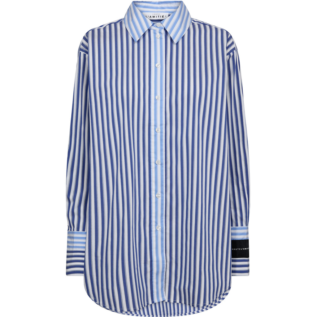 HL10480_White-BlueMix Lark Mix Stripe Shirt - Blue/White - Afbeelding 1