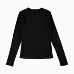 Longsleeve Basic Rib - Zwart
