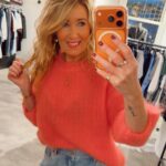 Chic Mohair Pull - Coral