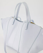 Martha Leather Bag - Sky Blue