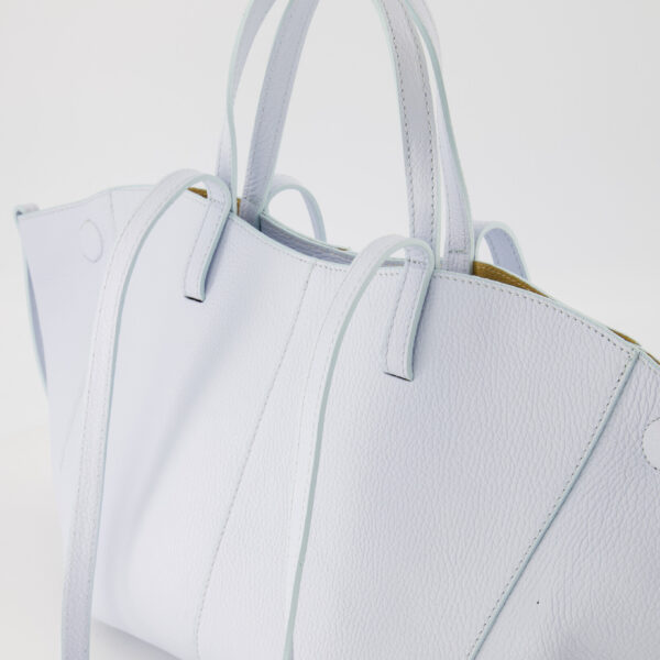 Martha Leather Bag - Sky Blue