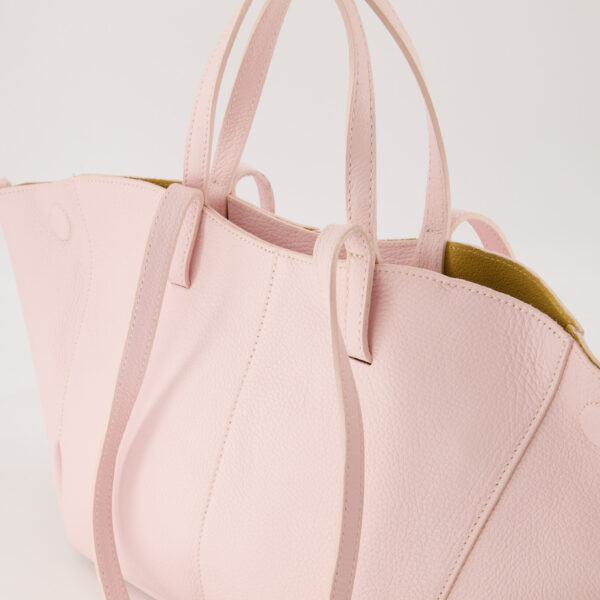 Martha Leather Bag - Pale Pink