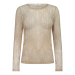 MarcyCC Mesh O-Blouse - Bone