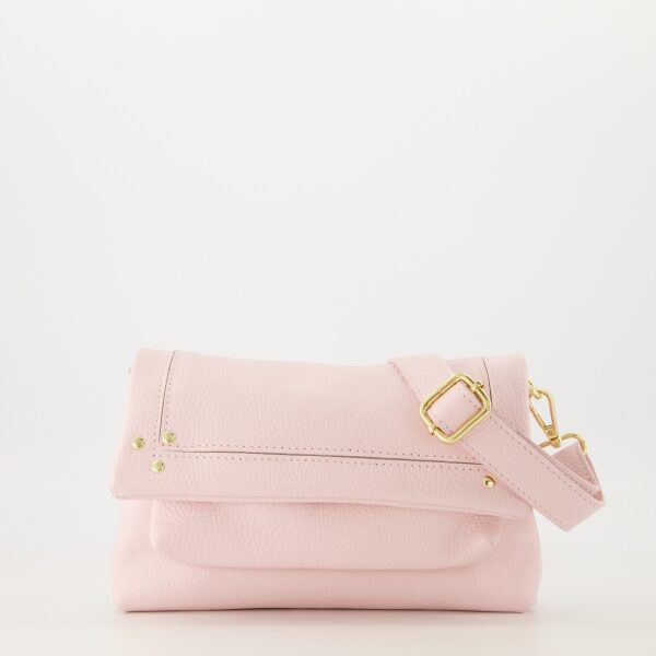 Jade Leather Bag - Pale Pink