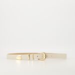 Dune Leather Belt - Ecru
