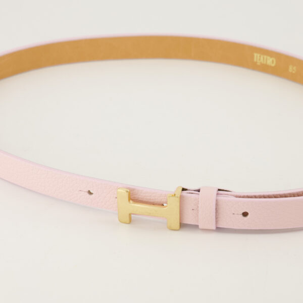Hera Small Leather Belt - Pale Pink