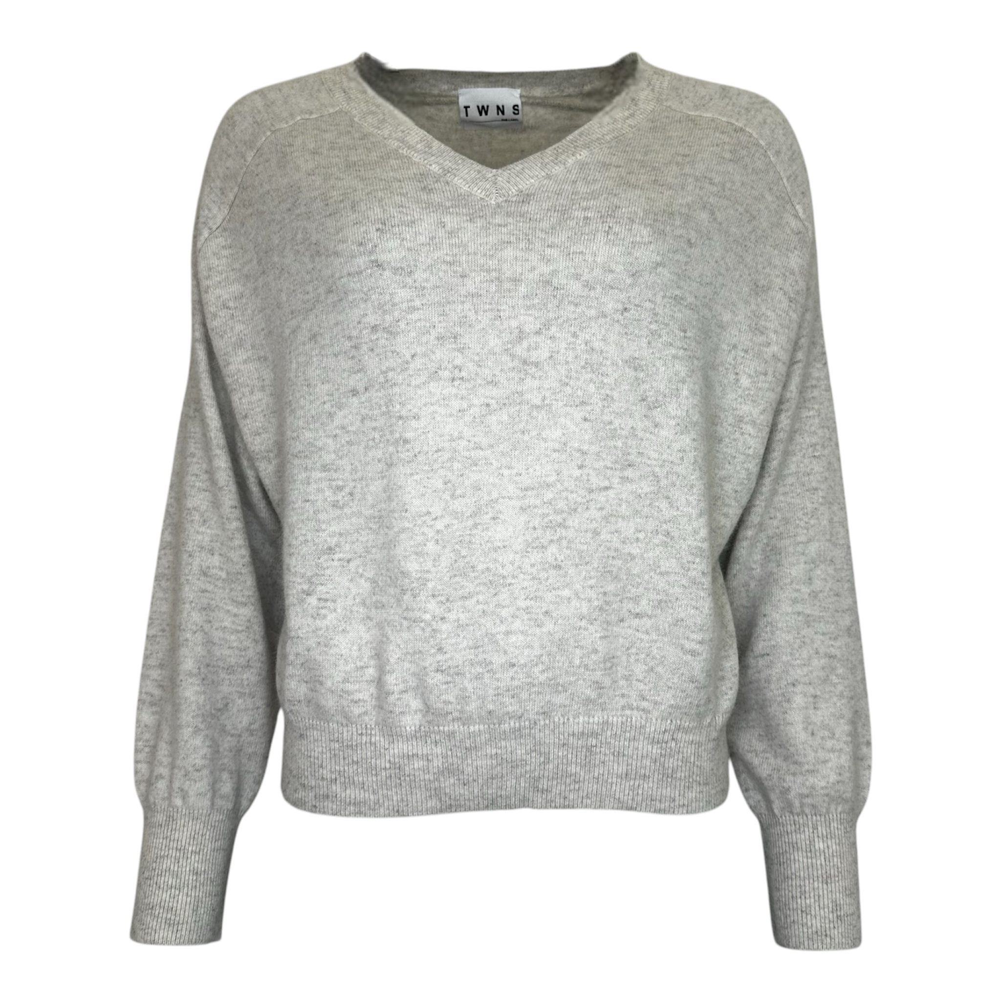 402CDAB8-445F-4003-8573-6C296599829A Salida V- neck Sweater - Pearl Grey - Afbeelding 1