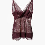 Vivian Lace Top - Burgundy