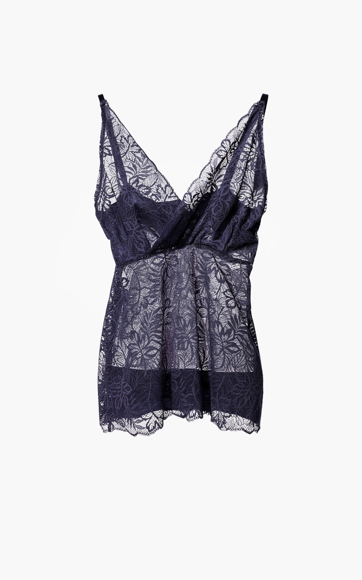 958-5-3962 Vivian Lace Top - Marine - Afbeelding 1