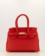 Birdie Small Leather Bag - Red