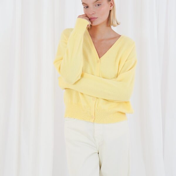 Aspen Cardigan - Butter Yellow