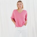 Jefferson Short Oversized Sweater - Baby Pink
