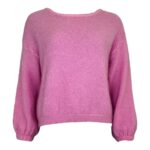 Livingston Boat-neck sweater - Bubblegum - Afbeelding 2