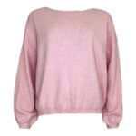 Los Angeles  Boat Neck Sweater - Baby Pink