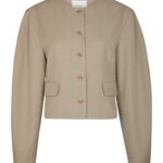 Aranti Structure Curve Jacket - Warm Grey