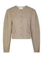 Aranti Structure Curve Jacket - Warm Grey