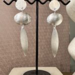 Hinth - Circles Pin - Brushed - Earrings - Silver