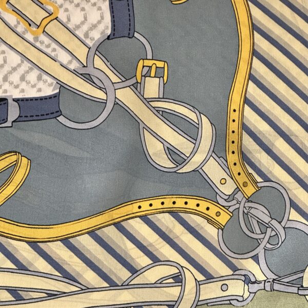 Zaya Silk Scarf - Belt Print