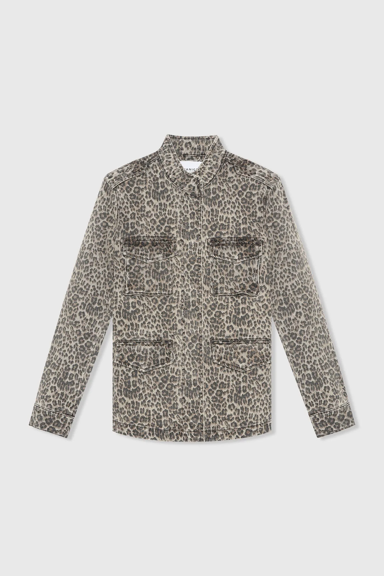 panterprint-denim-jack-jeans-spijker-dwayne-janice-00 Dwayne Denim Jacket - Leopard - Afbeelding 1