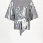 Uxia Metallic Top - Silver